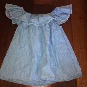 Off the shoulder girls top.